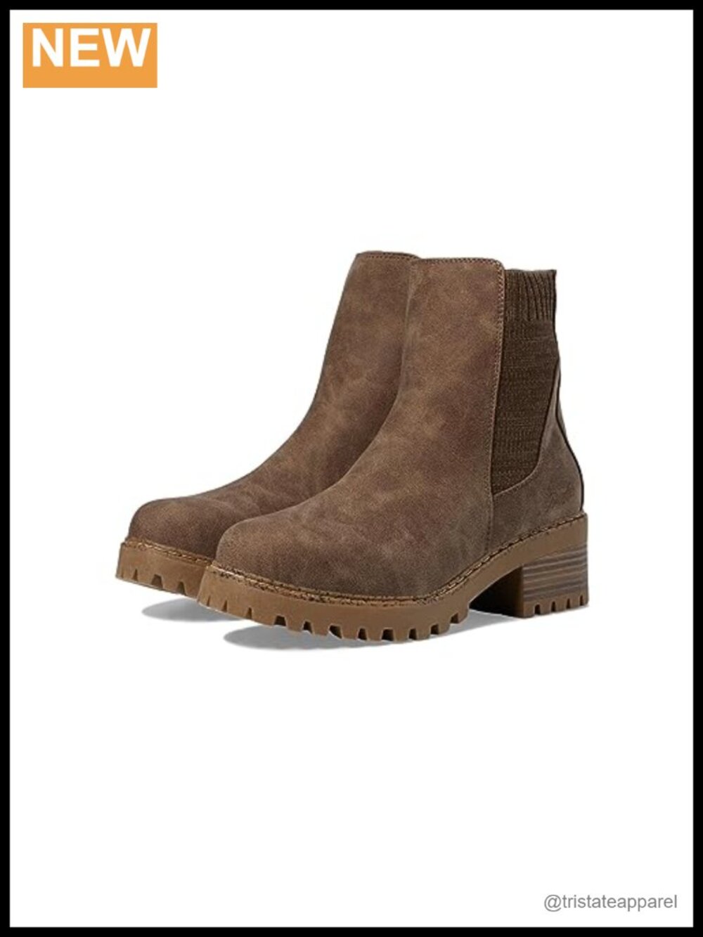 Women's Chelsea Ankle Booties with Zipper - Faux Suede Comfort